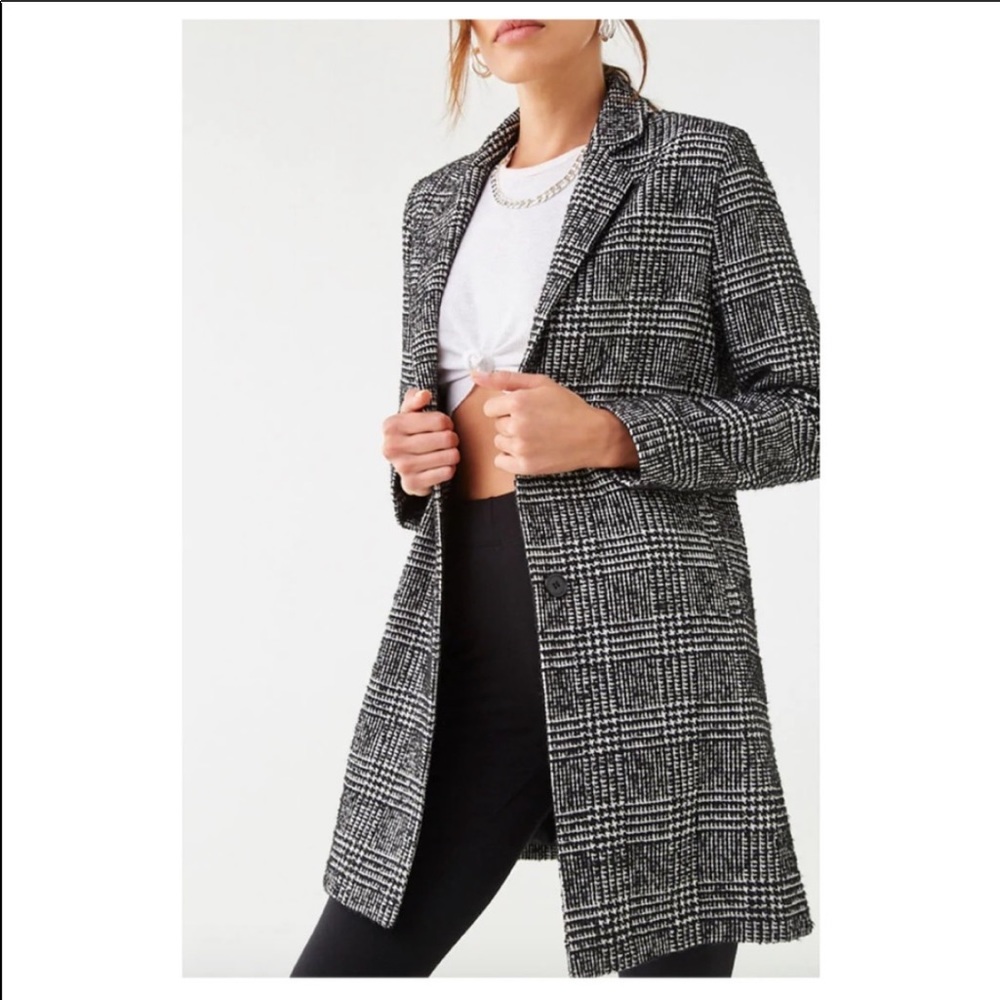 NEW Glen Plaid Coat Wool